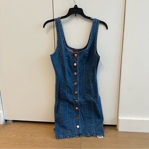 Guess Women's Navy Jean Dress